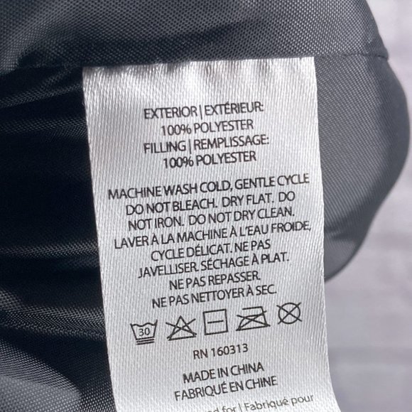 New‎ Socialite S/M Small Medium Solid Black Quilted Oversized Puffer Vest Jacket - Picture 5 of 5